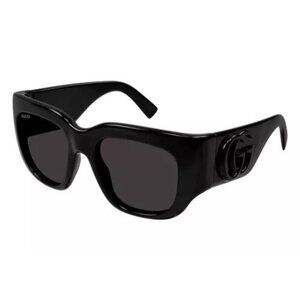 Gucci GG1545S 001 Marmont monocolor Black Squared Sunglasses, 53mm   NEW